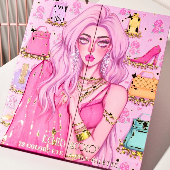 ✨ Dazzling Kevin & Coco 72 Color Fashion Nova Girl Palette ✨ Perfect Gift 4 Xmas - Picture 4 of 9